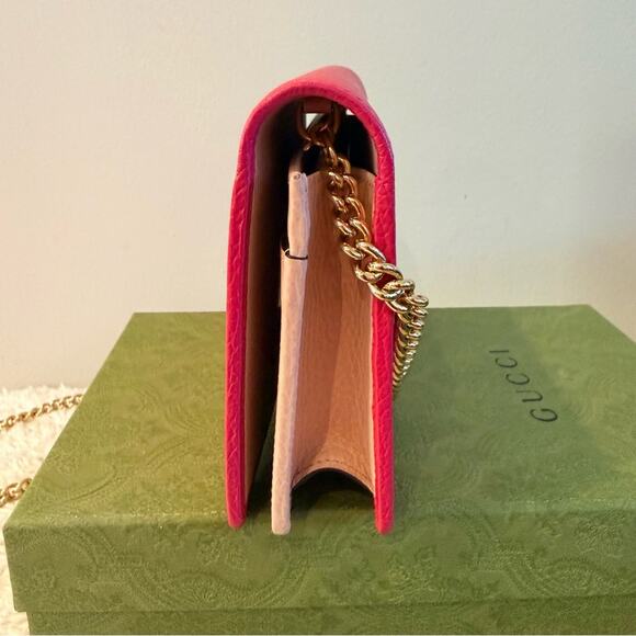 Authentic Gucci GG Marmont Wallet On A Chain - Picture 14 of 16